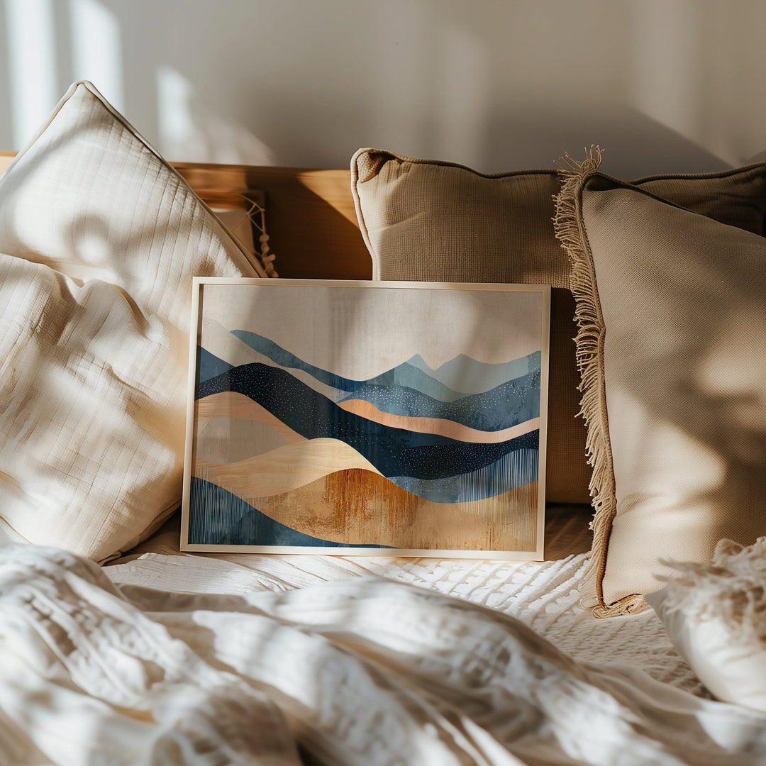 Waves of Earth Abstract Artwork wall - art - picture - poster