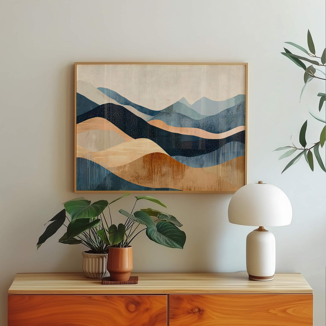 Waves of Earth Abstract Artwork wall - art - picture - poster