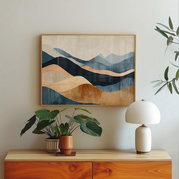 Waves of Earth Abstract Artwork
