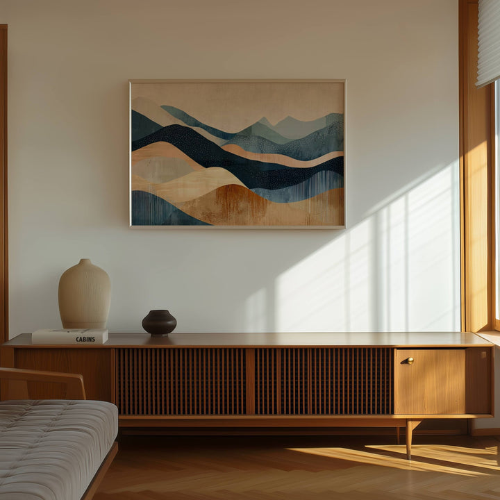 Waves of Earth Abstract Artwork wall - art - picture - poster