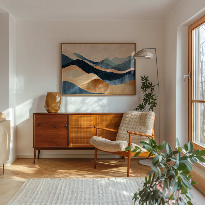 Waves of Earth Abstract Artwork wall - art - picture - poster