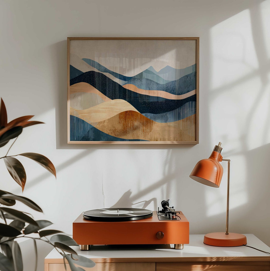 Waves of Earth Abstract Artwork wall - art - picture - poster