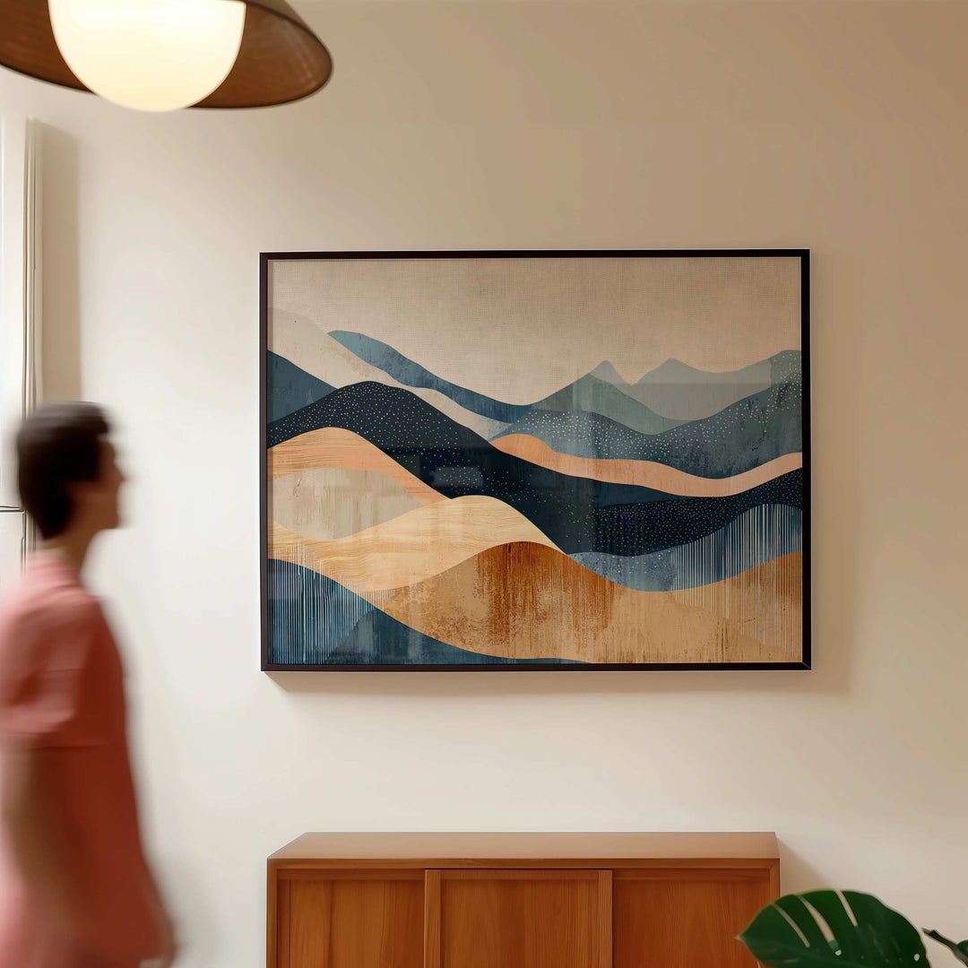 Waves of Earth Abstract Artwork wall - art - picture - poster