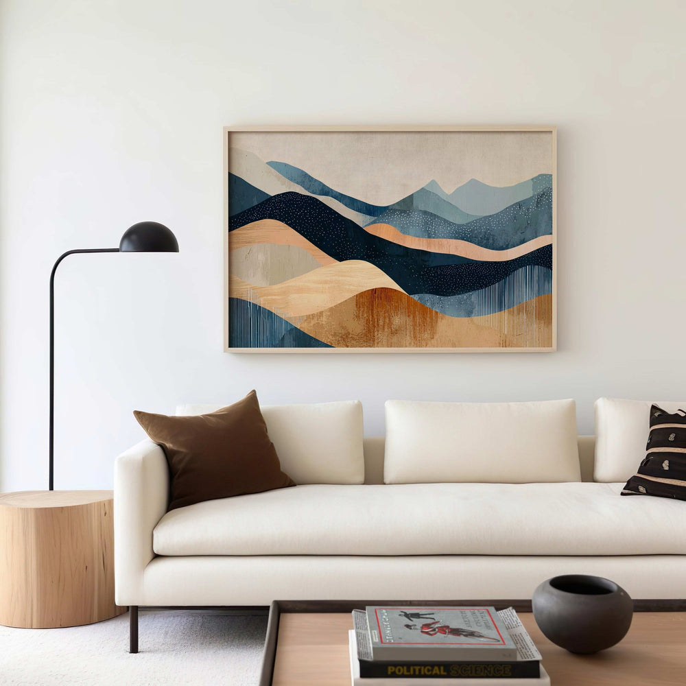 Waves of Earth Abstract Artwork wall - art - picture - poster