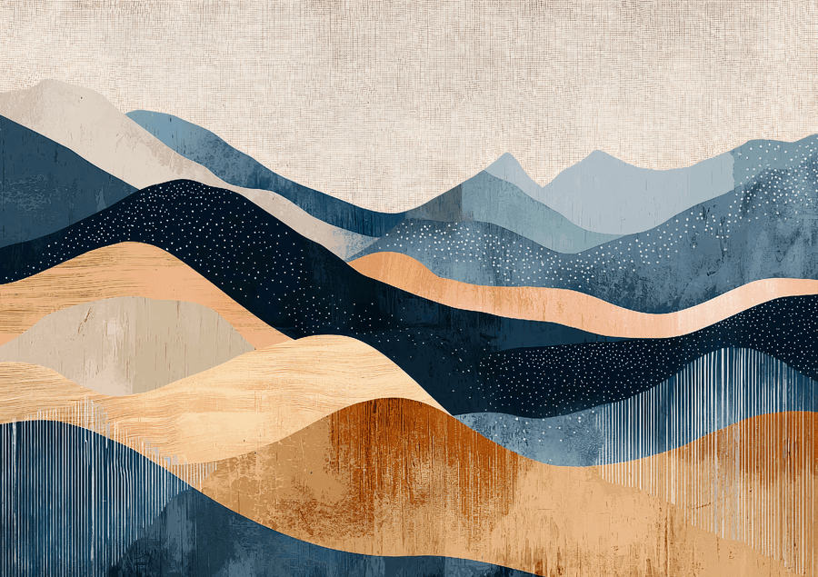Waves of Earth Abstract Artwork