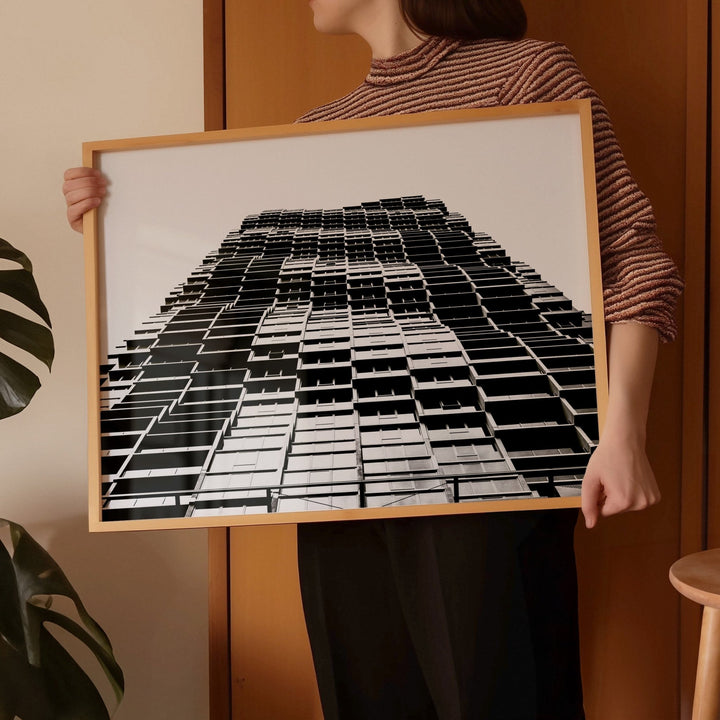 Wavy Building by Nicole Hunter wall - art - picture - poster