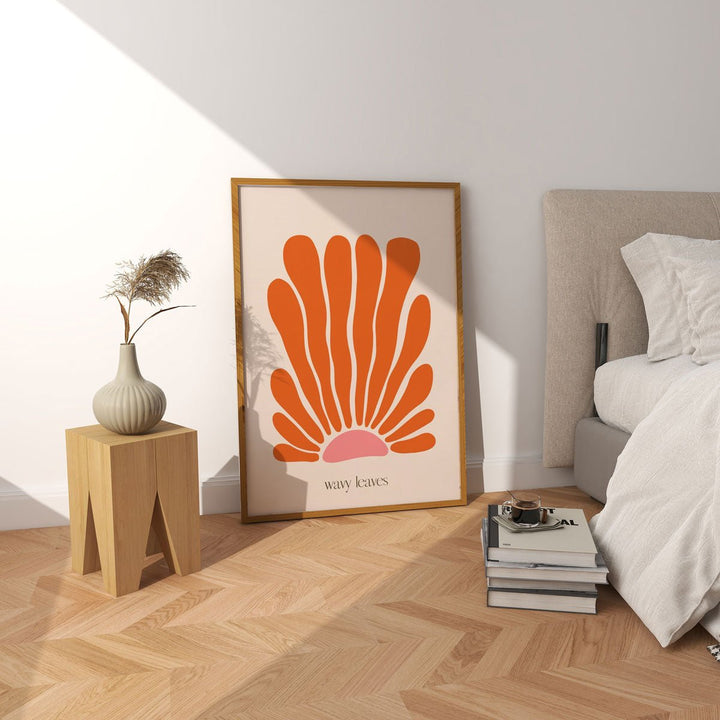 Wavy Leaves Orange by Henri Matisse - Style My Wall