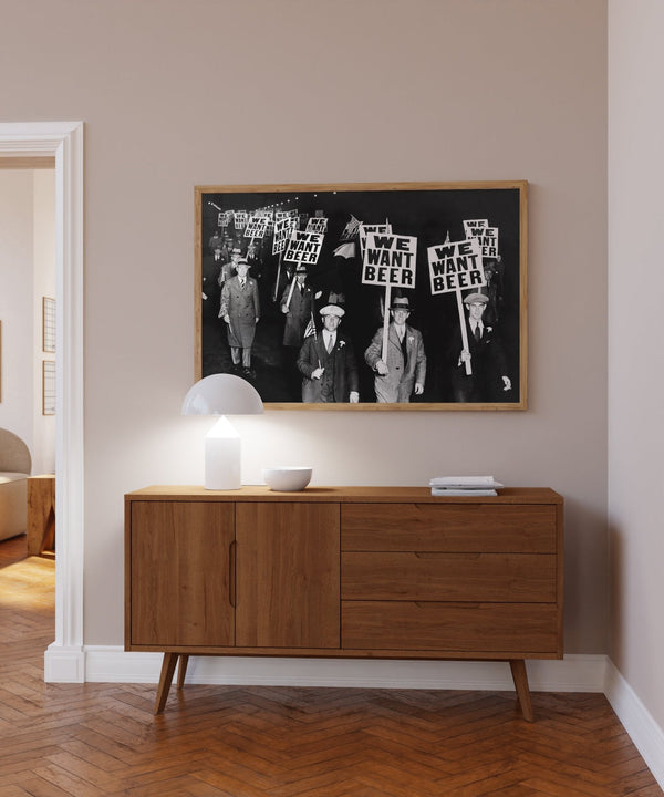 We Want Beer Vintage Prohibition Wall Art Photo Landscape
