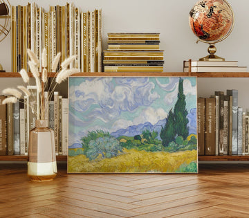 Wheat Field with Cypresses Wall Art By Vincent van Gogh - Style My Wall