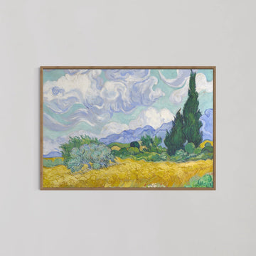 Wheat Field with Cypresses Wall Art By Vincent van Gogh - Style My Wall