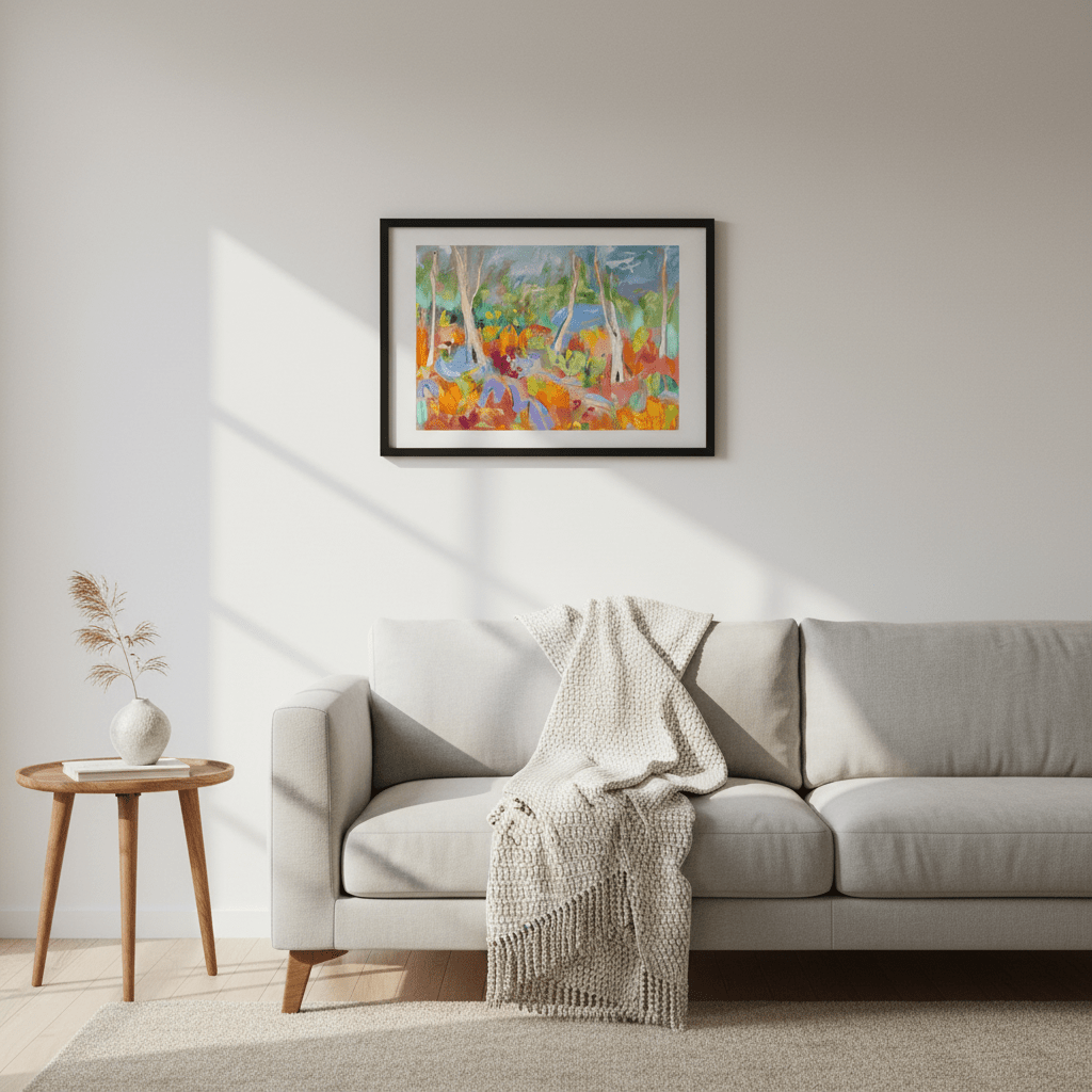 Where the Birches Dance by Angela Hawkey wall - art - picture - poster