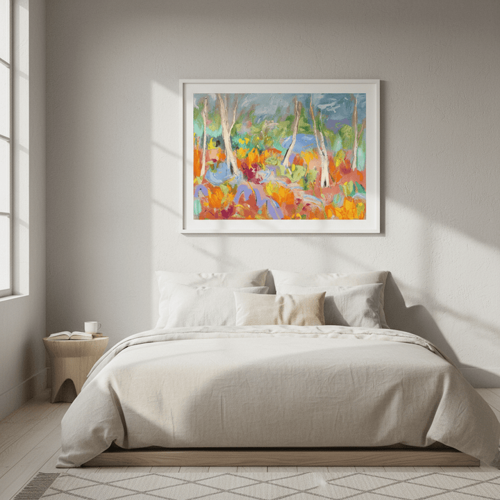 Where the Birches Dance by Angela Hawkey wall - art - picture - poster