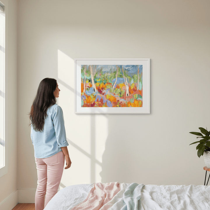 Where the Birches Dance by Angela Hawkey wall - art - picture - poster