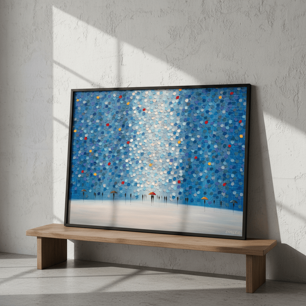 Whispers in Blue by Ekaterina Ermilkina wall - art - picture - poster