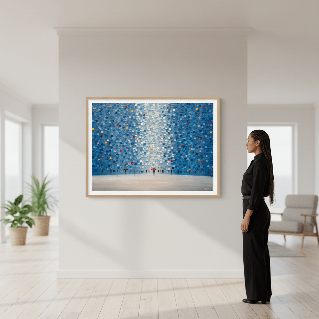 Whispers in Blue by Ekaterina Ermilkina wall - art - picture - poster