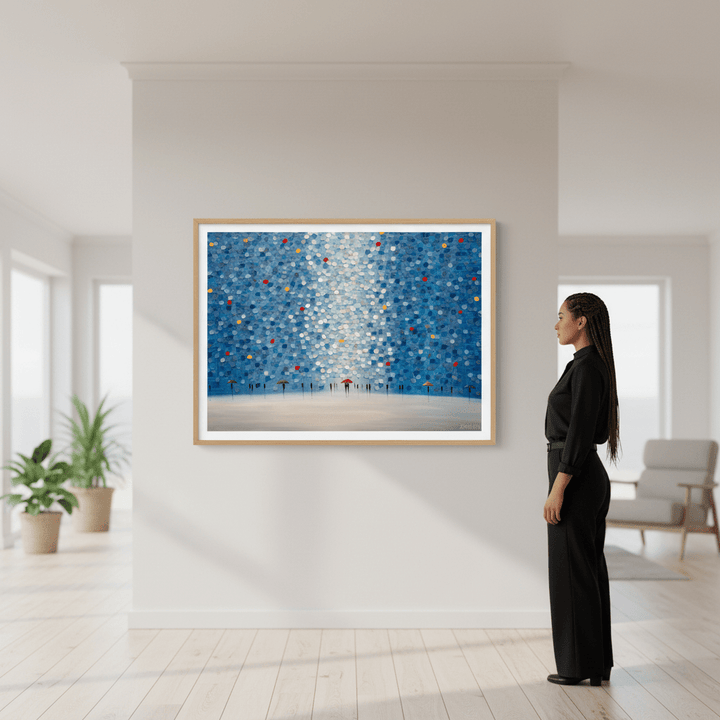Whispers in Blue by Ekaterina Ermilkina wall - art - picture - poster