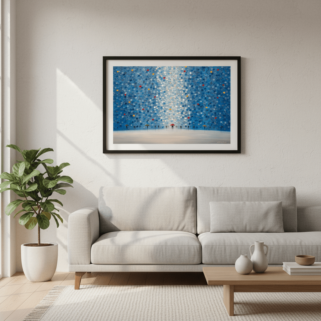 Whispers in Blue by Ekaterina Ermilkina wall - art - picture - poster
