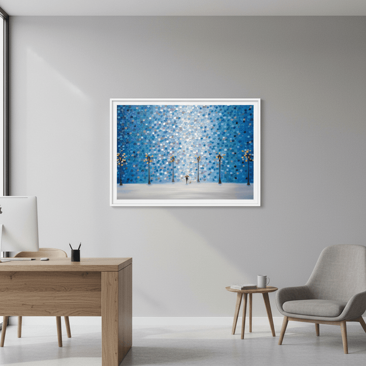 Whispers in the Rain Beneath the Glow by Ekaterina Ermilkina wall - art - picture - poster