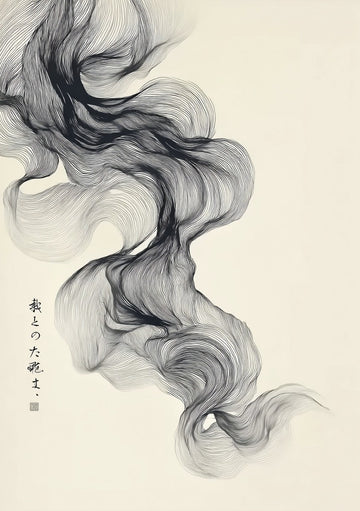 whispers of ink japanese print frame