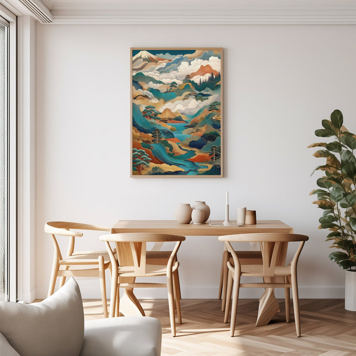 Whispers of the Peaks Japanese Art Print wall - art - picture - poster