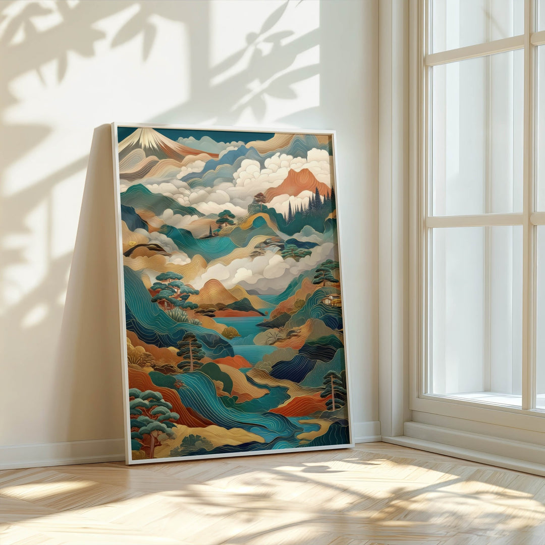 Whispers of the Peaks Japanese Art Print wall - art - picture - poster