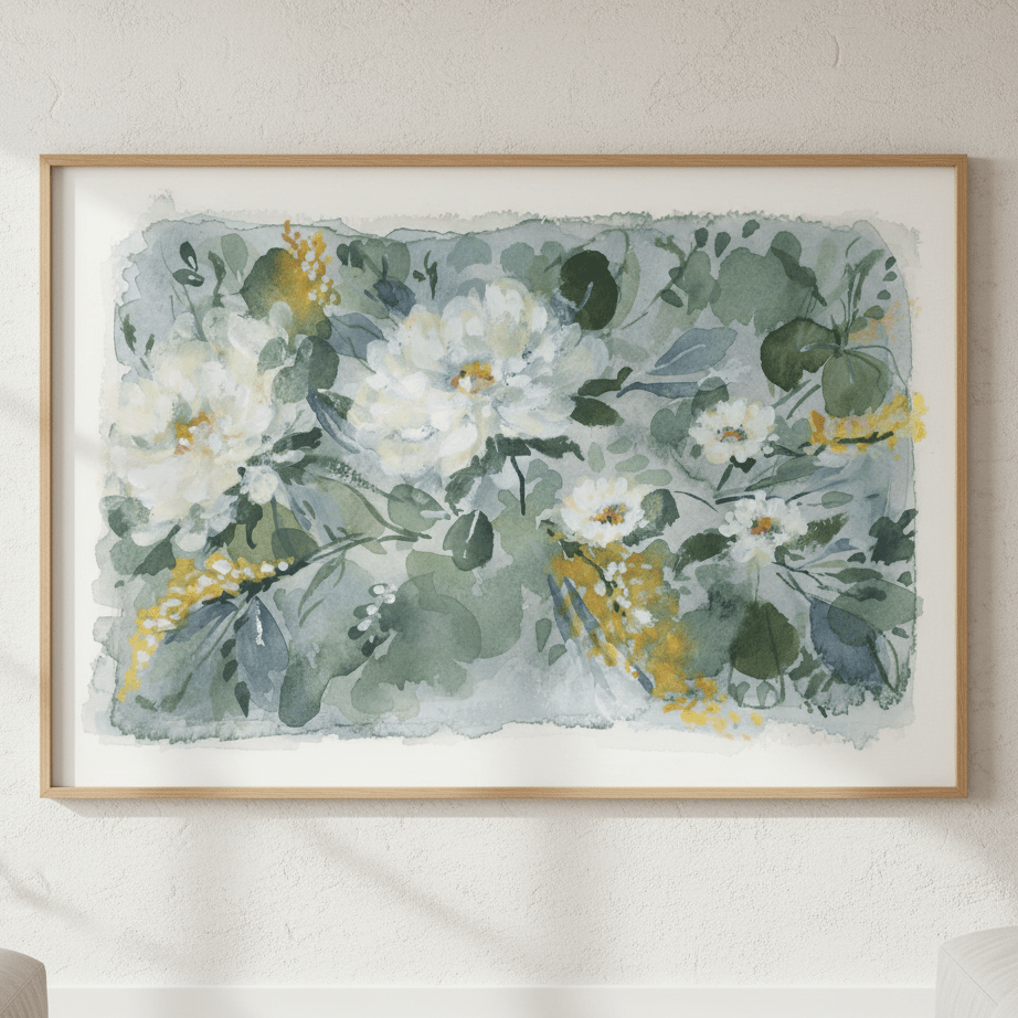 White Bouquet by Lucrecia Caporale wall - art - picture - poster