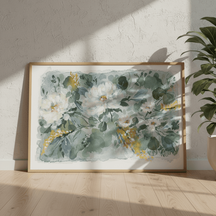 White Bouquet by Lucrecia Caporale wall - art - picture - poster