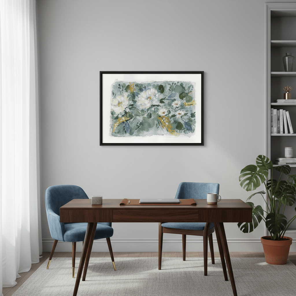 White Bouquet by Lucrecia Caporale wall - art - picture - poster