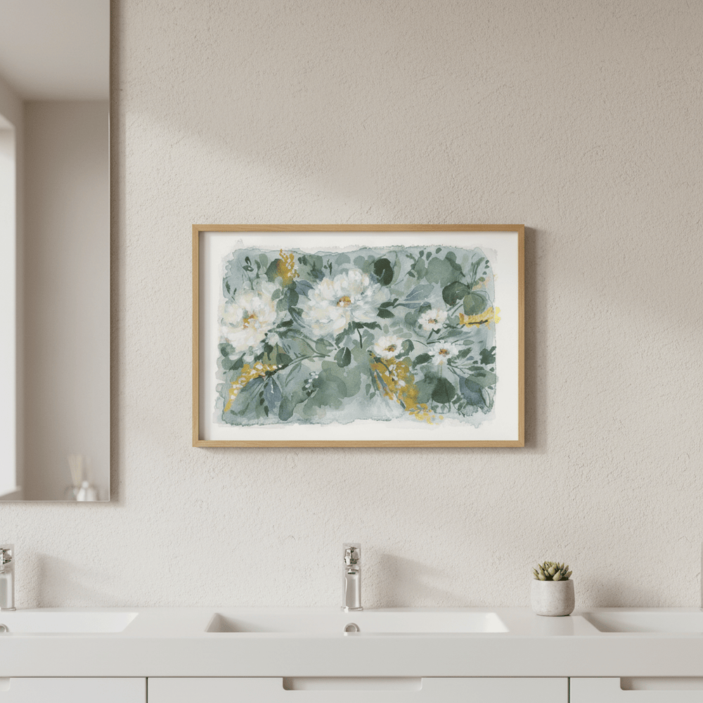 White Bouquet by Lucrecia Caporale wall - art - picture - poster