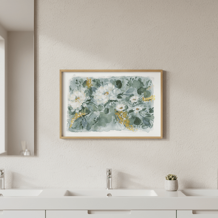 White Bouquet by Lucrecia Caporale wall - art - picture - poster