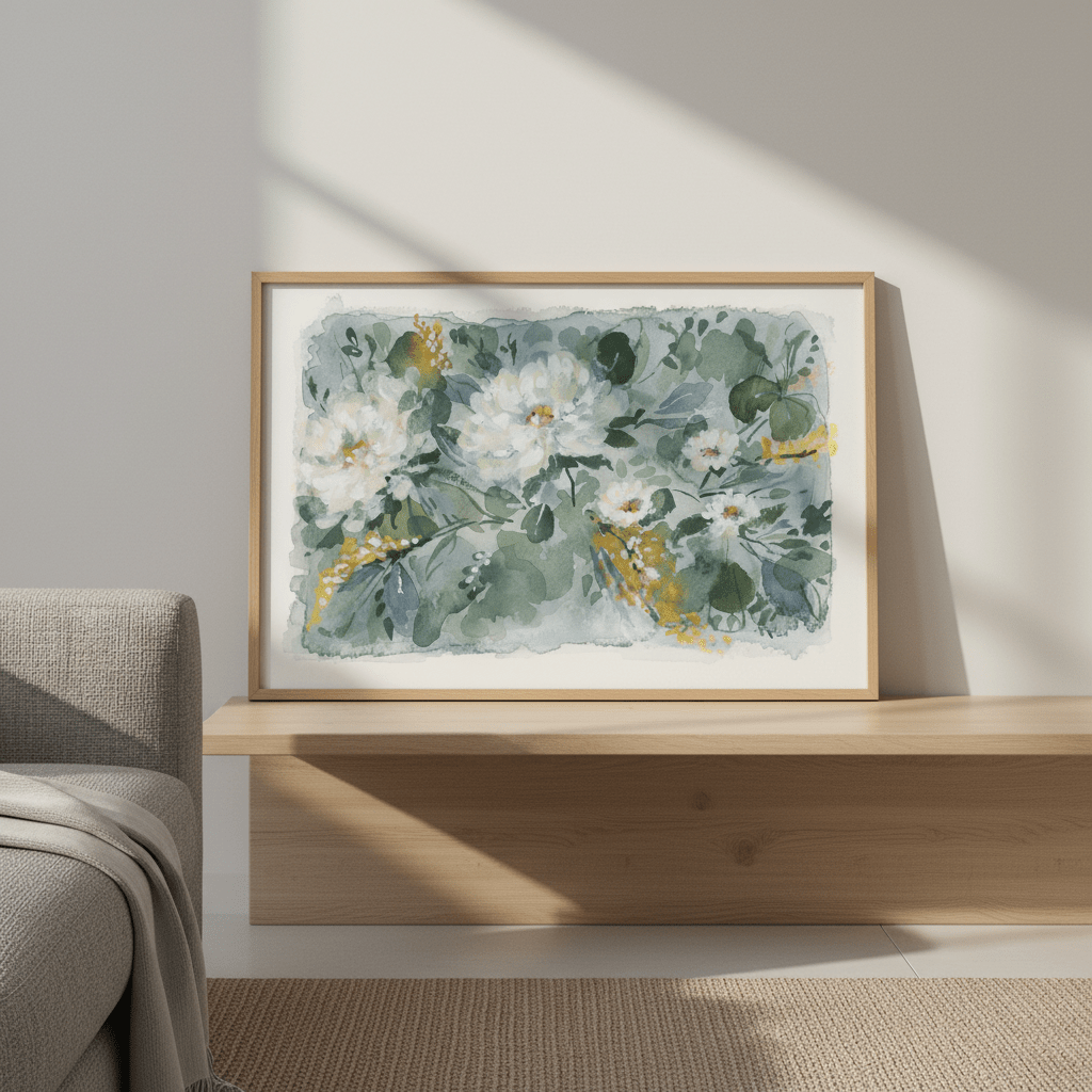 White Bouquet by Lucrecia Caporale wall - art - picture - poster