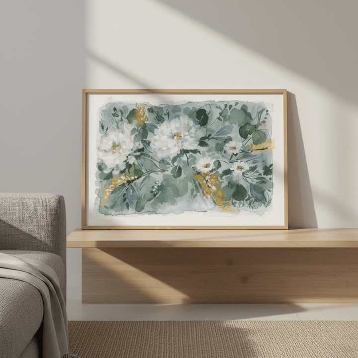 White Bouquet by Lucrecia Caporale wall - art - picture - poster