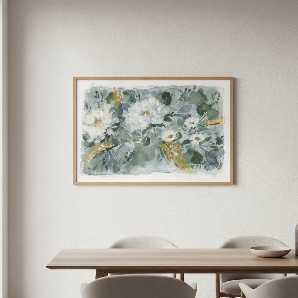 White Bouquet by Lucrecia Caporale wall - art - picture - poster