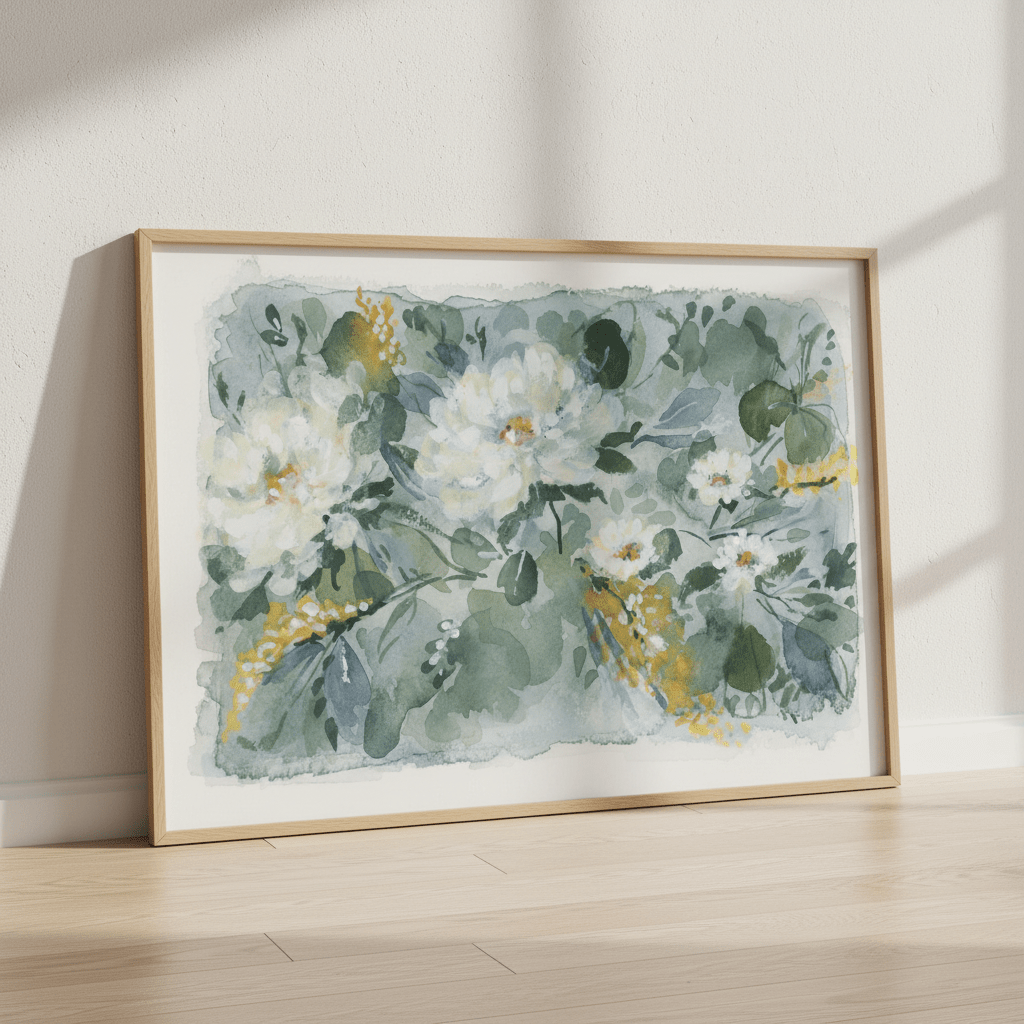 White Bouquet by Lucrecia Caporale wall - art - picture - poster