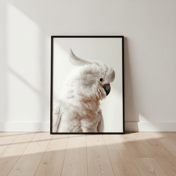 White Cockatoo Portrait wall - art - picture - poster