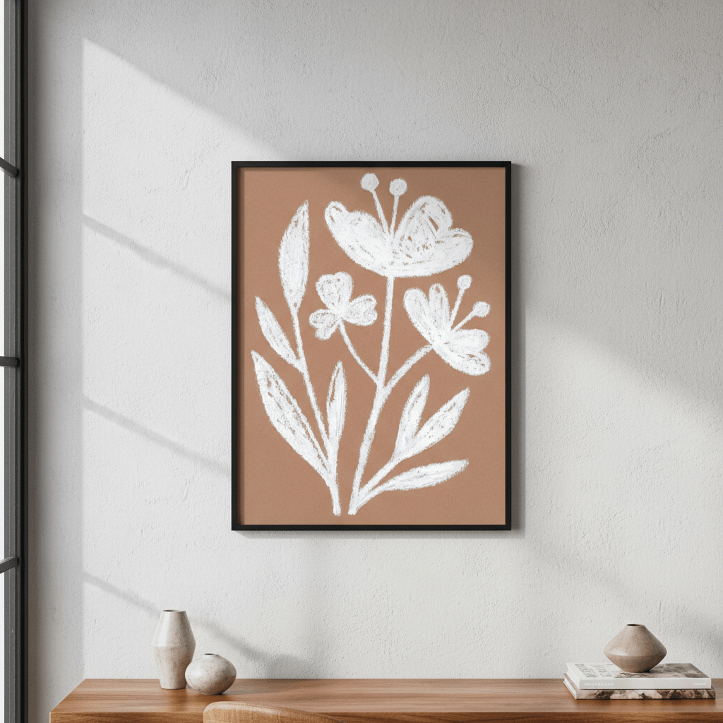 White Flowers by Silvia Visscher wall - art - picture - poster