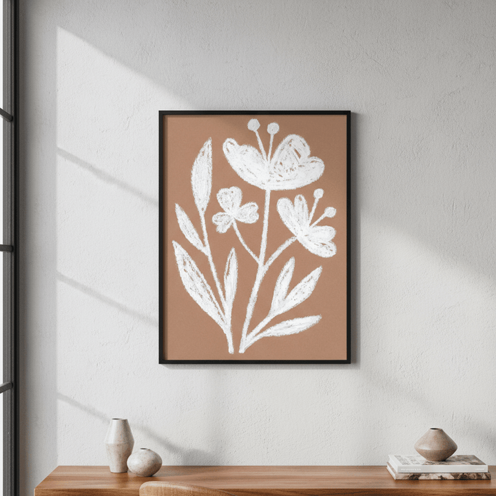 White Flowers by Silvia Visscher wall - art - picture - poster