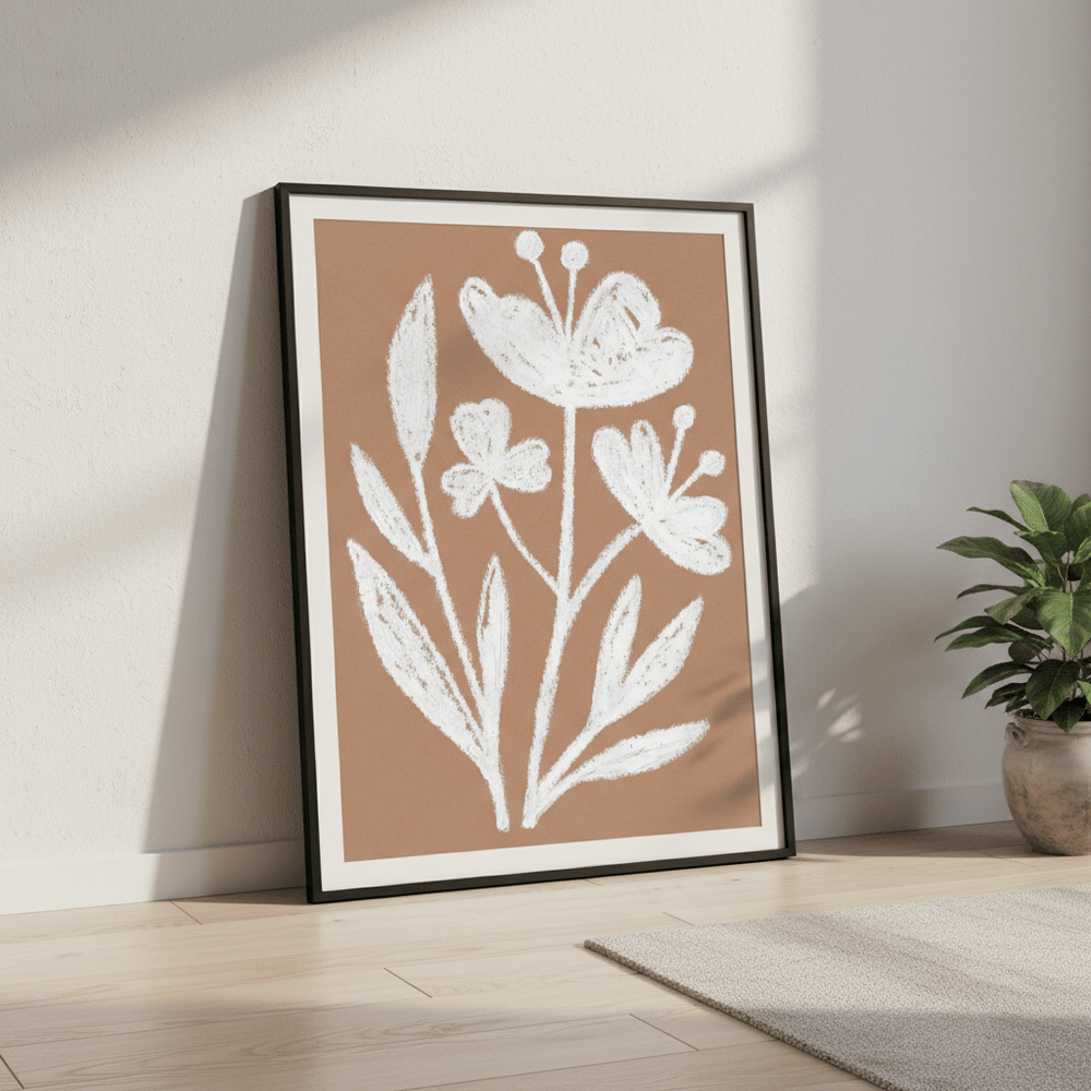 White Flowers by Silvia Visscher wall - art - picture - poster