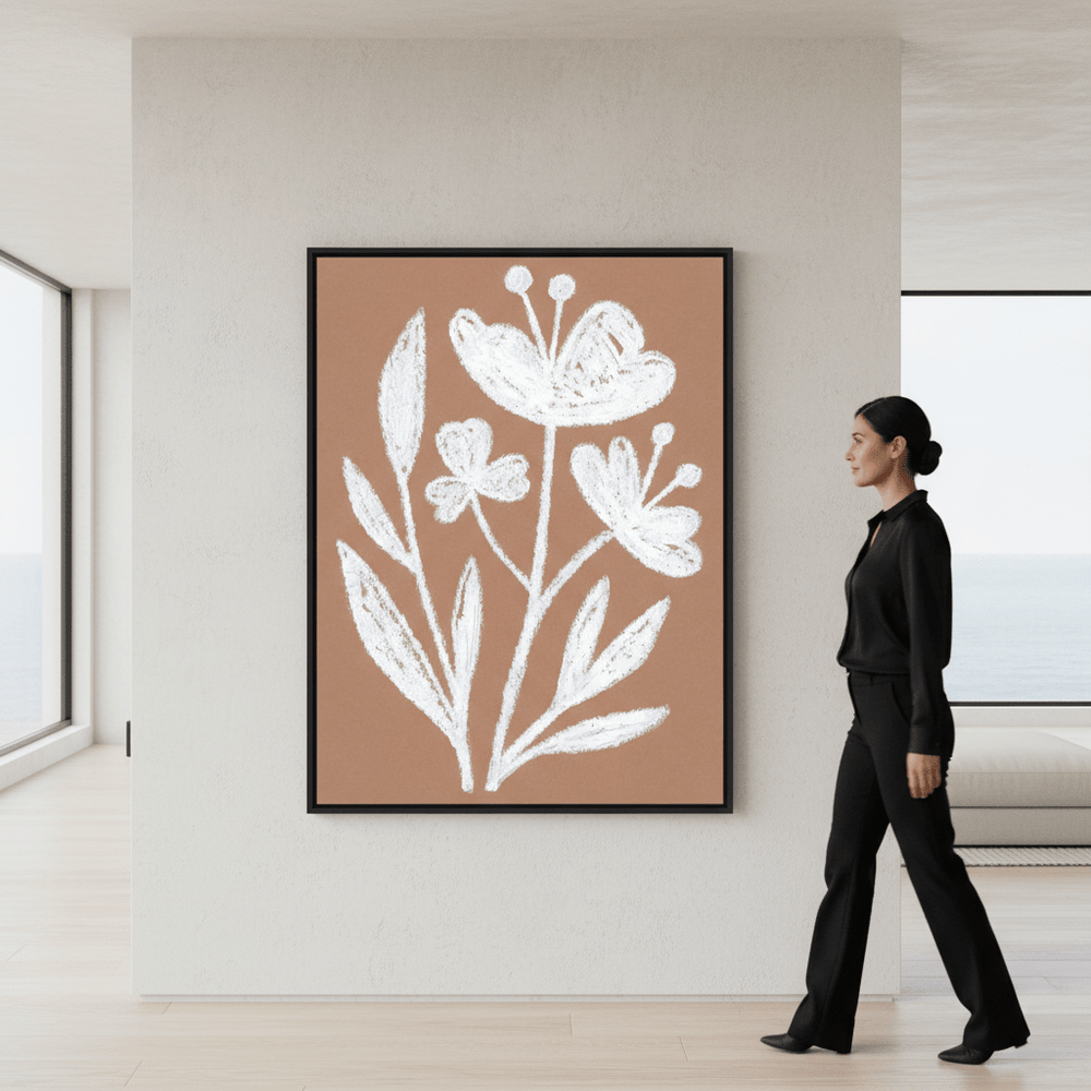 White Flowers by Silvia Visscher wall - art - picture - poster