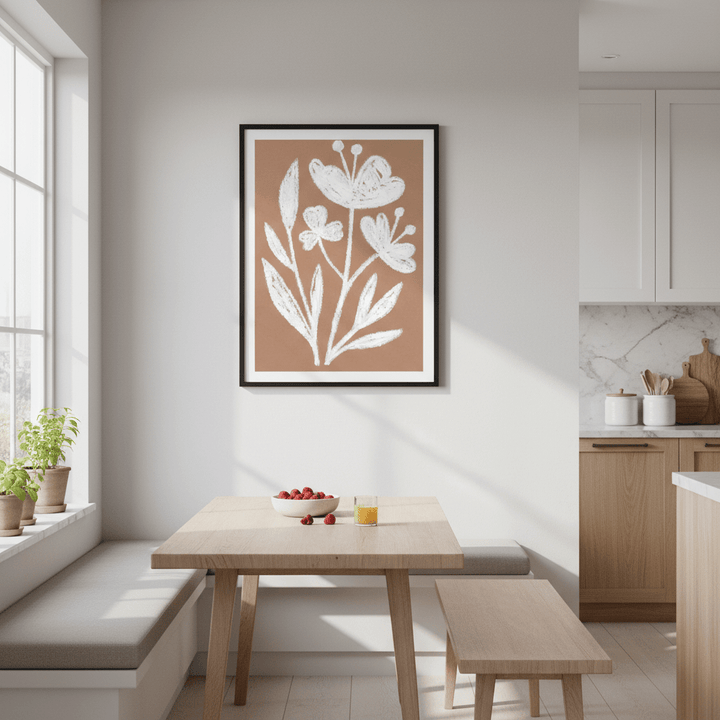 White Flowers by Silvia Visscher wall - art - picture - poster