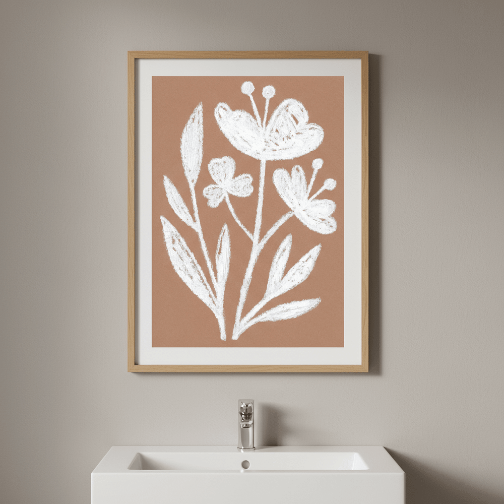 White Flowers by Silvia Visscher wall - art - picture - poster
