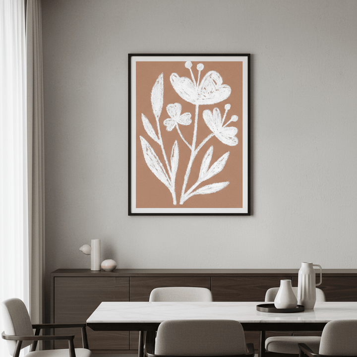 White Flowers by Silvia Visscher wall - art - picture - poster