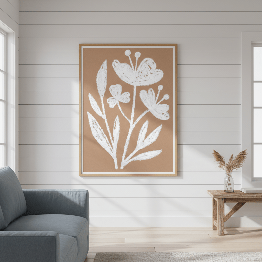 White Flowers by Silvia Visscher wall - art - picture - poster
