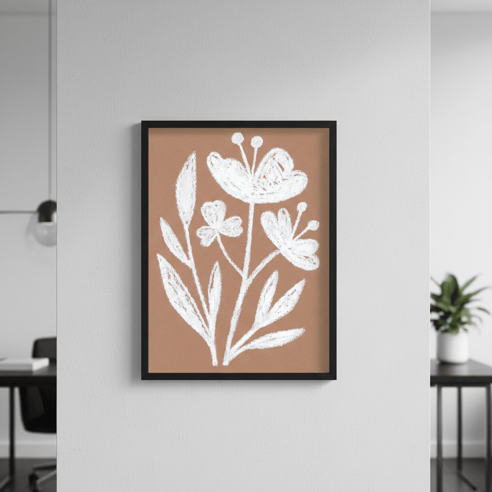 White Flowers by Silvia Visscher wall - art - picture - poster