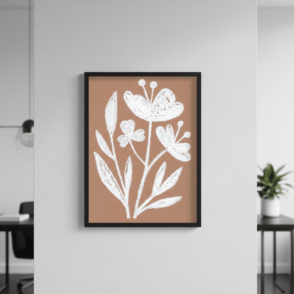White Flowers by Silvia Visscher wall - art - picture - poster