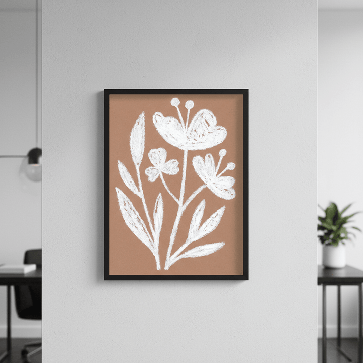 White Flowers by Silvia Visscher wall - art - picture - poster