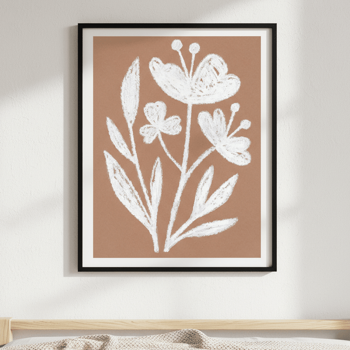 White Flowers by Silvia Visscher wall - art - picture - poster