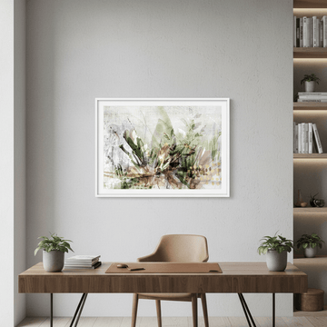 White Garden by Deer Muskeeter wall - art - picture - poster