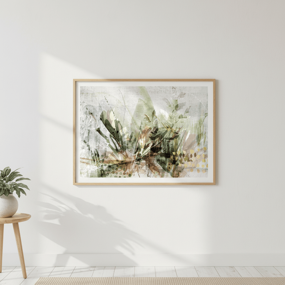 White Garden by Deer Muskeeter wall - art - picture - poster