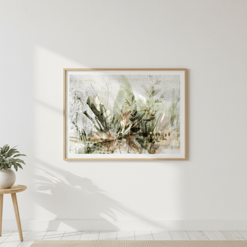 White Garden by Deer Muskeeter wall - art - picture - poster